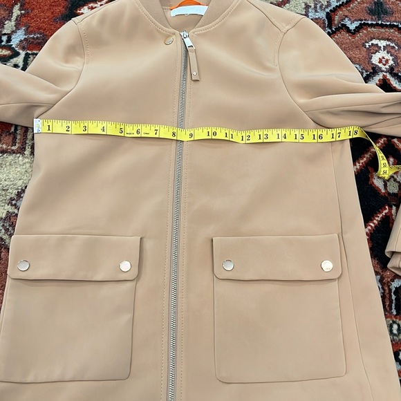 H&M Tan Brushed Knit Contemporary Jacket - Picture 3 of 10